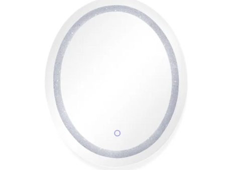 Edison 30 in. x 36 in. Oval LED Wall Mirror with Touch On Off Dimmer Function Discount