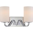 Willow 14 in. 2 Lights Vanity Light Nickel Finish Sale