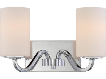 Willow 14 in. 2 Lights Vanity Light Nickel Finish Sale