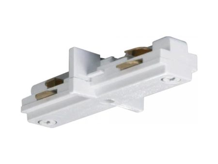 Track Mini Straight Connector White Finish Online