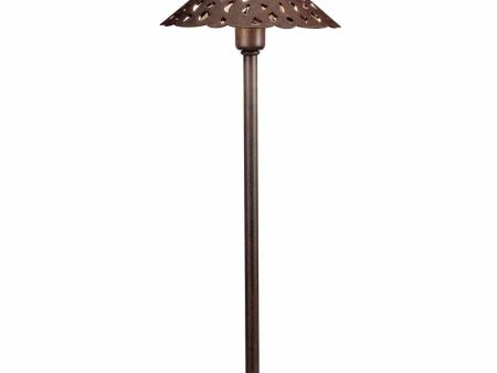 2W 168 Lumens LED Cast Hammered Roof Path Light 2700K Textured Tannery Bronze Sale