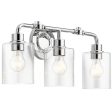 Gunnison 24 In 3-Lights Bathroom Vanity Light, Chrome Finish Supply