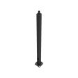 30 ft Light Pole With Base, 5 in Square Shaft, 7 Gauge Thickness, Welded Tenon, Bronze Finish Supply