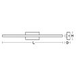 Barlow 18 in. LED Bath Bar Satin Nickel finish Online now