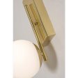 Metropolitan 12 in. LED Bath Sconce Satin Brass Finish White Shade For Cheap