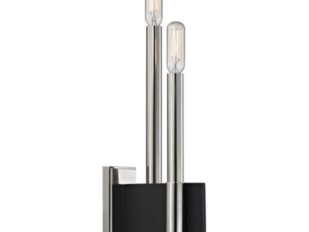 Abrams 13 in. Armed Sconce Polished Nickel finish Online now