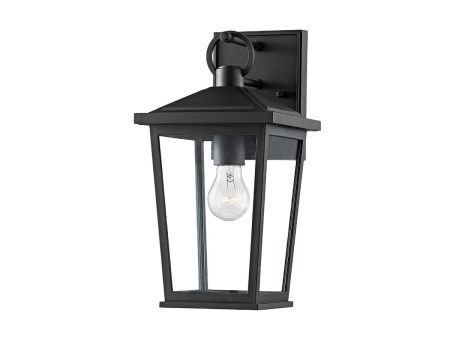 SOREN 14 in. Outdoor Wall Lantern Textured Black Finish Online now