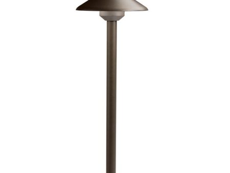 4W 182 Lumens LED Llenita Path Light 3000K Textured Architectural Bronze For Discount