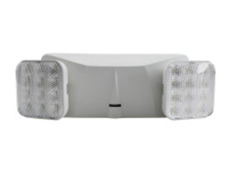 LED Emergency Light, 2 Square Light Heads, 200 Lumens, White Hot on Sale