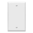 1-Gang Blank Wall Plate White Online now