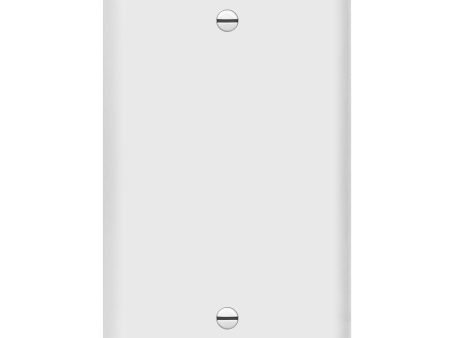 1-Gang Blank Wall Plate White Online now