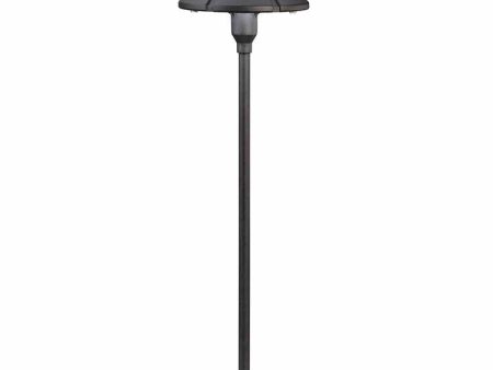 3W 302 Lumens LED Center Mount Path Light 3000K Textured Black Fashion