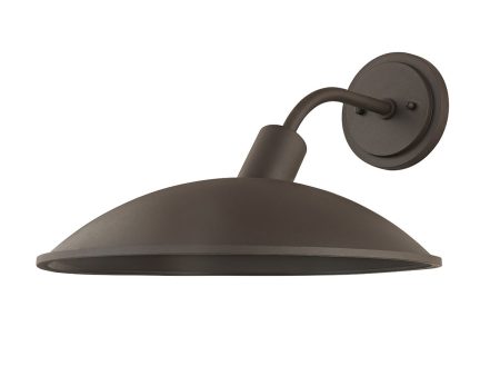 OTIS 16 in. Outdoor Wall Sconce Textured Bronze Finish Discount