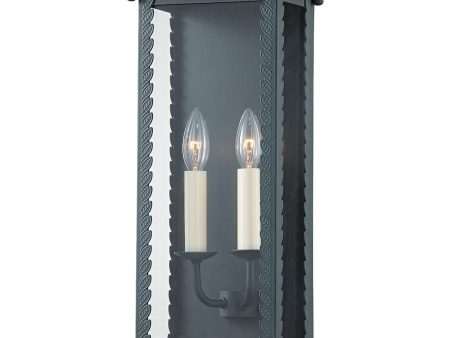 ZUMA 17 in. 2 Lights Outdoor Wall Sconce Gray Finish Online Hot Sale