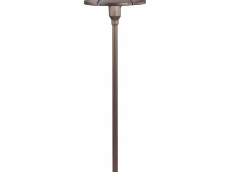 12V Center Mount Landscape Path Light Textured Architectural Bronze Supply