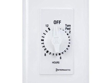 20 Amp 12-Hours In-Wall Spring Wound Timer Switch White For Discount