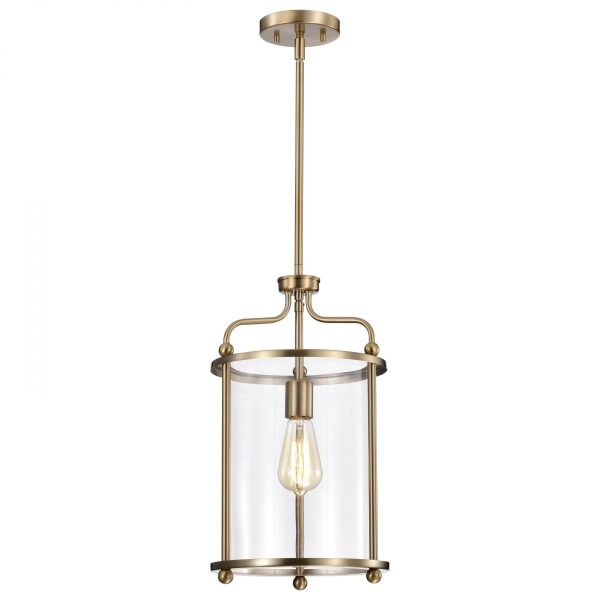 Yorktown 10 in. Pendant Light Brass Finish Hot on Sale