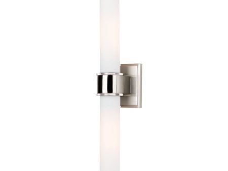 Mill Valley 20 in. 2 Lights Wall Light Satin Nickel finish Hot on Sale