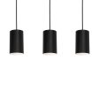 Tyke 36 in. 3 Lights Pendant Light Black Finish Hot on Sale