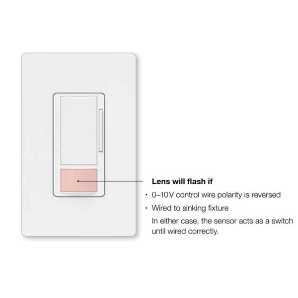 Maestro PIR 180° 0-10V Occupancy|Vacancy Dimmer Sensor, Single-pole or multi-location, 8A, 120-277V, White Sale