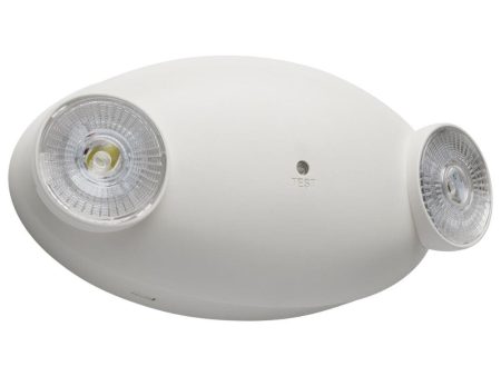 LED Emergency Light, 1 Watts, 2 Round Light Heads, 120-277V, Remote Capable, White Online