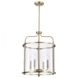 Yorktown 16 in. 4 lights Pendant Light Brass Finish on Sale