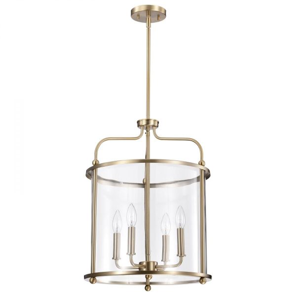 Yorktown 16 in. 4 lights Pendant Light Brass Finish on Sale