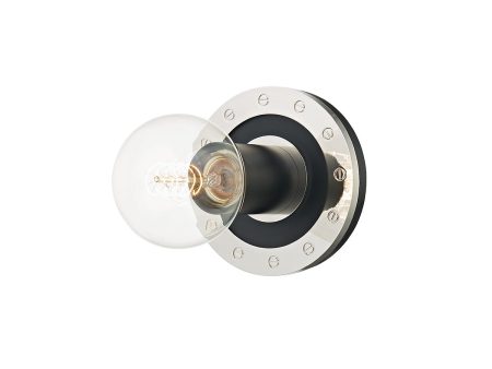 TEO 5 in. Wall Light Polished Nickel finish Sale