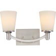 Laguna 16 in. 2 Lights Vanity Light Nickel Finish Fashion