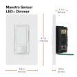 Maestro PIR 180° Vacancy Motion Sensor Wall Switch with LED+ Dimmer, 150W, 120V, Light Almond on Sale