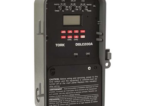 Tork 20-Amp 7-Day Astronomic 2CH 120-277V SPDT Digital Timer Holiday w EPC-A Photosensor Outdoor For Discount