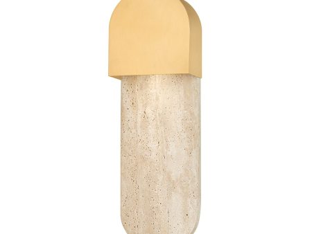 Hobart 16 in. Wall Light Brass finish Discount