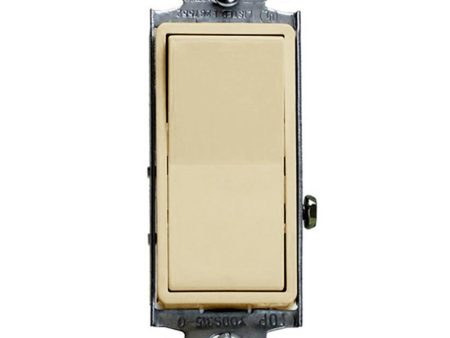 Deco 3-Way 15 Amp Rocker Switch, Ivory Sale