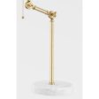 Essex Table Lamp Marble Base and Aged Brass Finish Hot on Sale