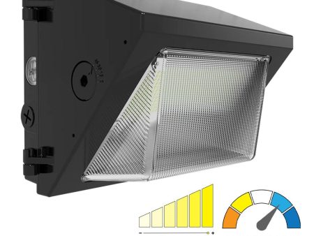 LED Wall Pack With Photocell, 4500 Lumens, 15 30 Watts, 30K 40K 50K, 120 277V, Adjustable Throw Sale