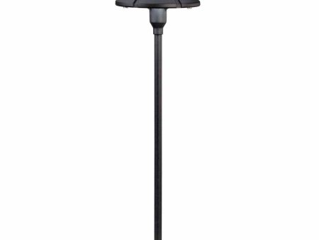 12V Center Mount Landscape Path Light Textured Black Fashion