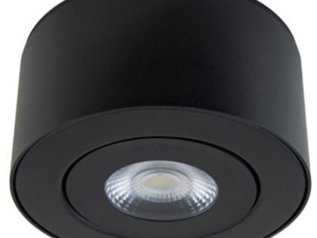 I Spy 5 In. LED Outdoor Flush Mount 3000K Black finish For Cheap