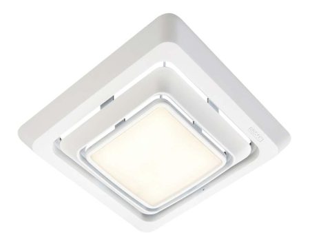 NuTone Easy Install Bathroom Exhaust Fan Grille Cover With LED Light Hot on Sale