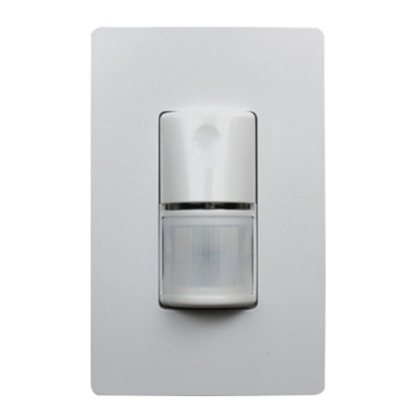 Wattstopper PIR 180° Occupancy motion Sensor Wall Switch, 1200W, 120-277V,White For Sale