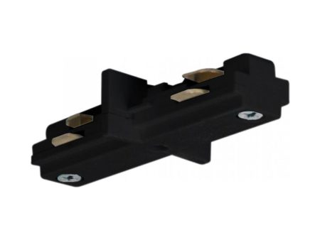 Track Mini Straight Connector Black Finish Online now