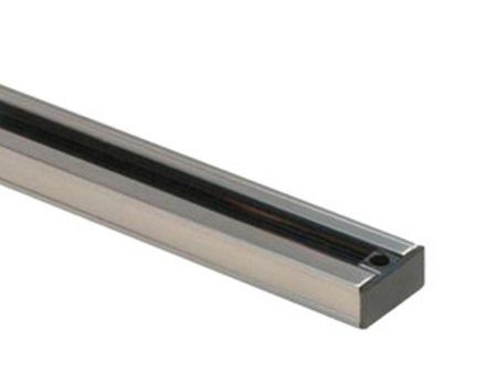 8 Ft. Track Rail One Circuit, Halo, Brushed Nickel Finish For Sale