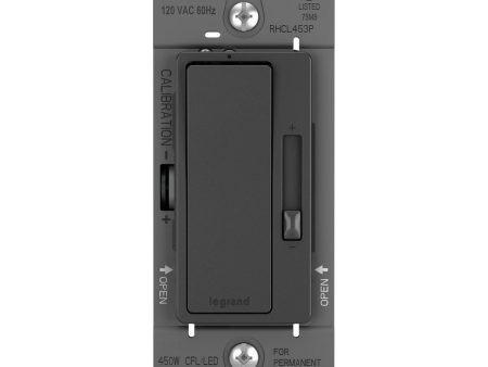 radiant Decora Slider Dimmer Switch, 450-Watt LED, Single Pole or 3-Way, Black Online