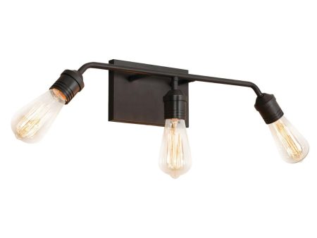 Magnus 21 in. 3 Lights Vanity Light Black finish Fashion