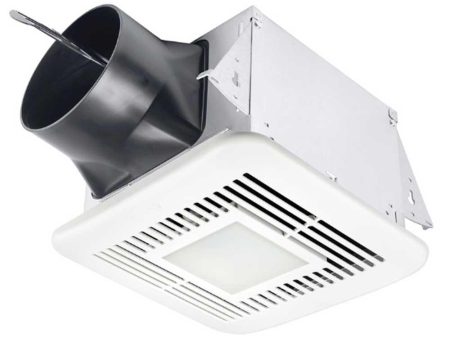 Delta BreezElite Adjustable 80-110 CFM Bathroom Exhaust Fan With Dimmable LED Light For Cheap