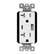 20 Amp Tamper-Resistant Duplex Receptacle with 5.8A USB-A C Outlet w Interchangeable Cover Cheap