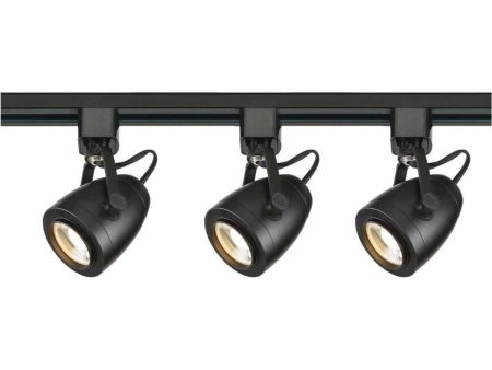 4ft 3 Lights Pinch Back LED Track Kit 36W 3000 Lumens 3000K, Halo, 36°, Black Supply