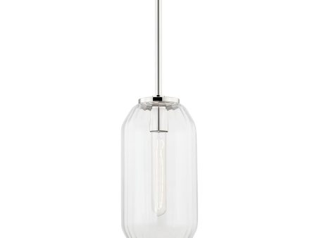 Bennett 8 in. Pendant Light Polished Nickel Finish Discount