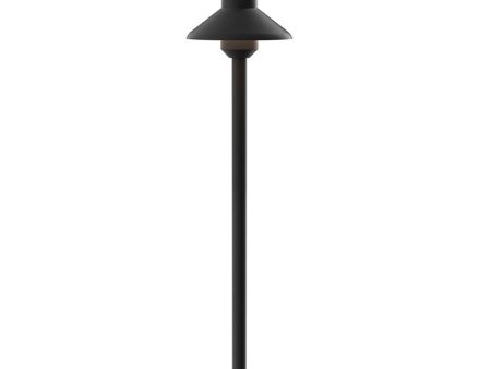 12V Stepped Dome path and Spread Light 2700K Aluminum Black on Sale