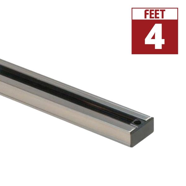 4 Ft. Track Rail One Circuit, Halo, Brushed Nickel Finish Online Hot Sale