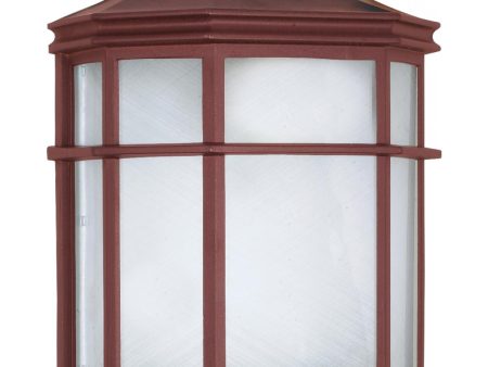 10 In. Outdoor Wall Lantern Bronze finish on Sale